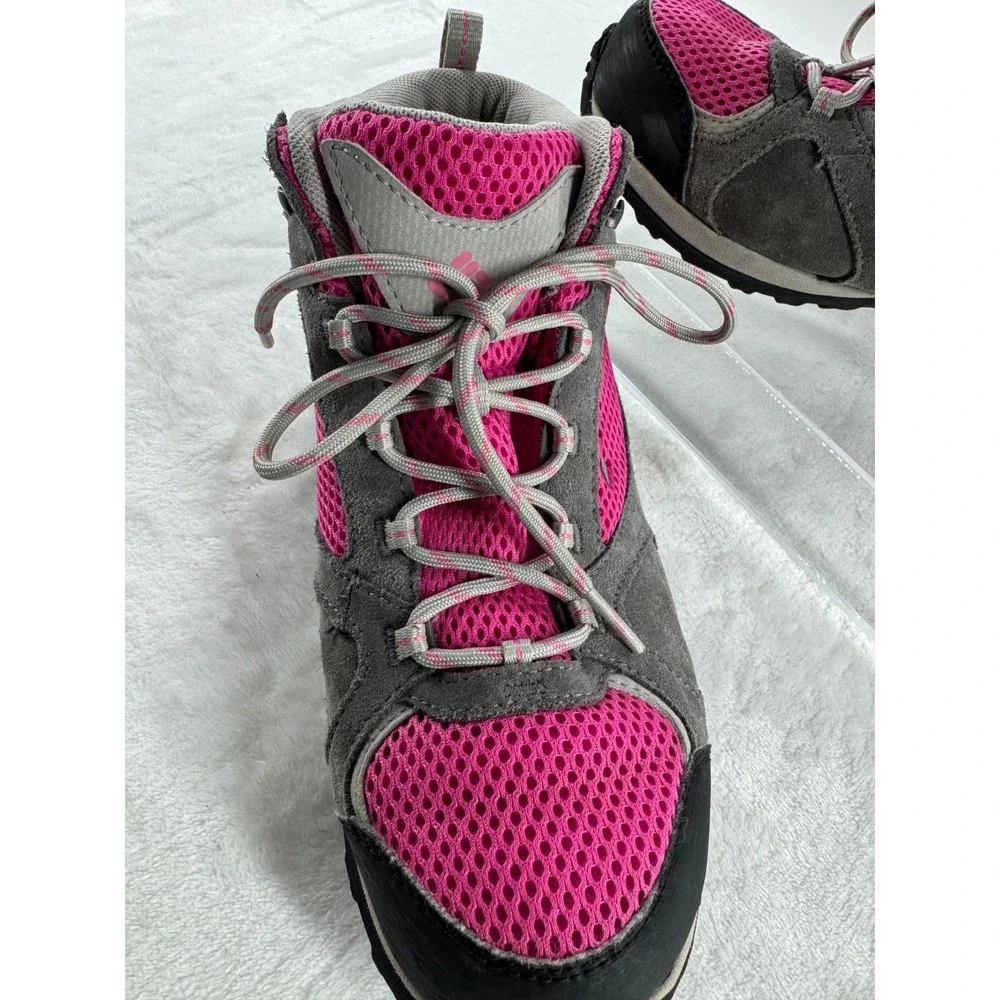 Columbia Access Point Hiking Boots Womens 5 Pink Multi Waterproof Techlite Shoes